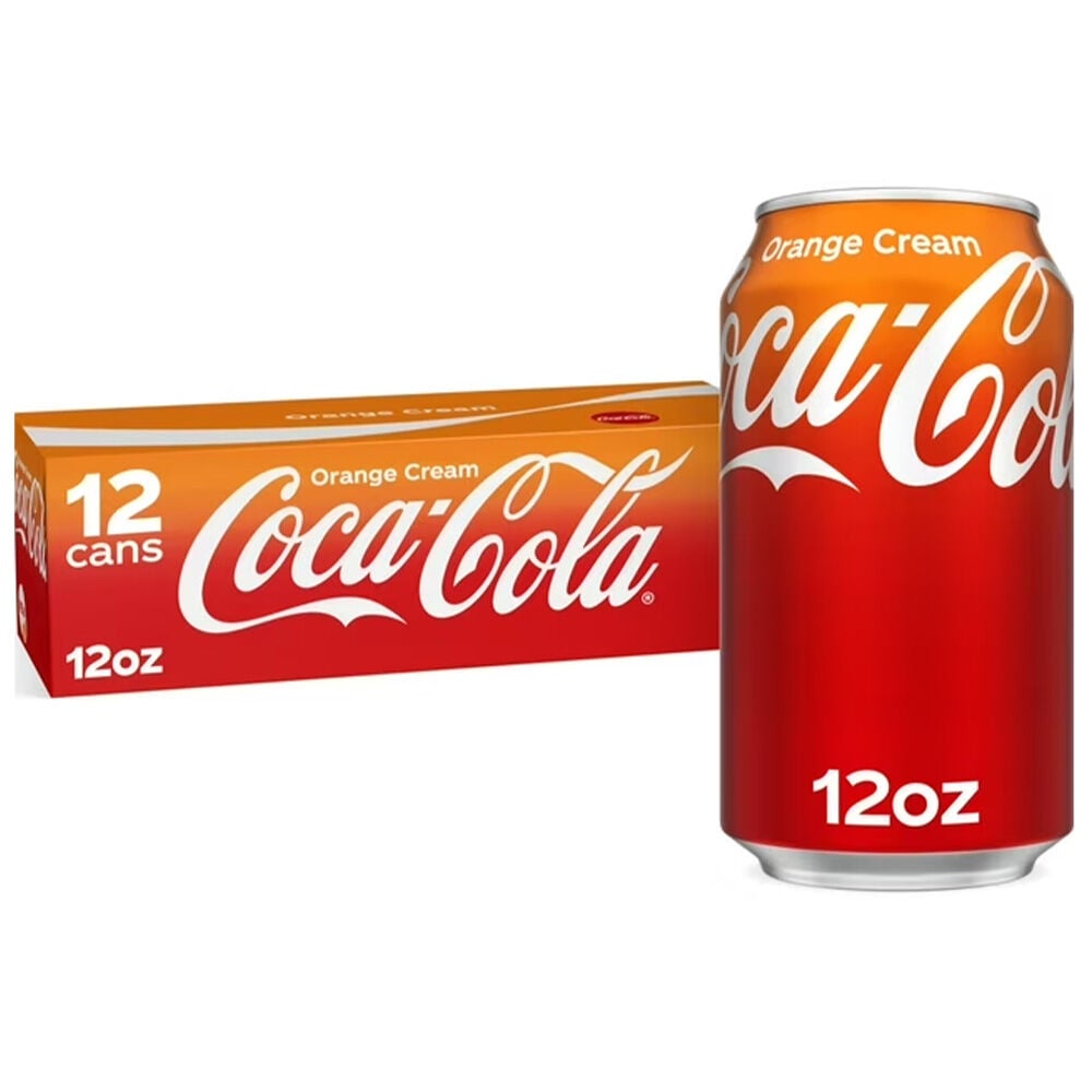 image of Soda Can- Orange Cream, 12 fl oz, 12 pk