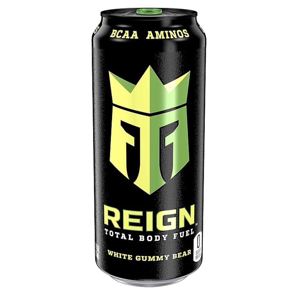 image of Reign Energy Drink- White Gummy Bear, 16 oz