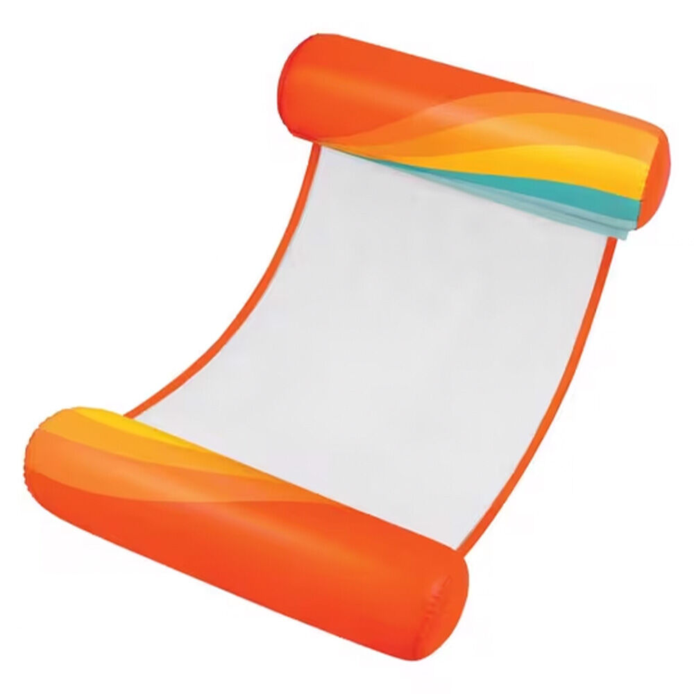 image of Retro Wave Inflatable Hammock Pool Float