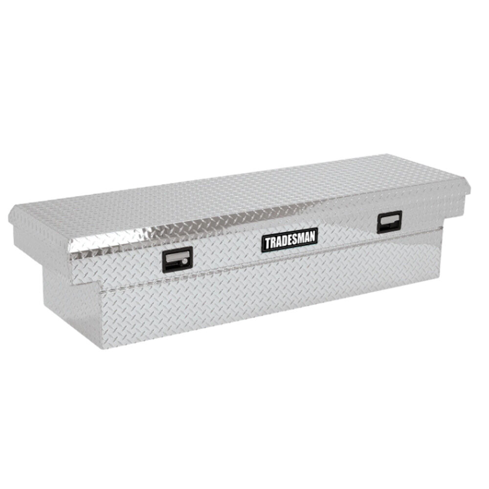 image of 70 in Black Aluminum Cross Bed Truck Tool Box