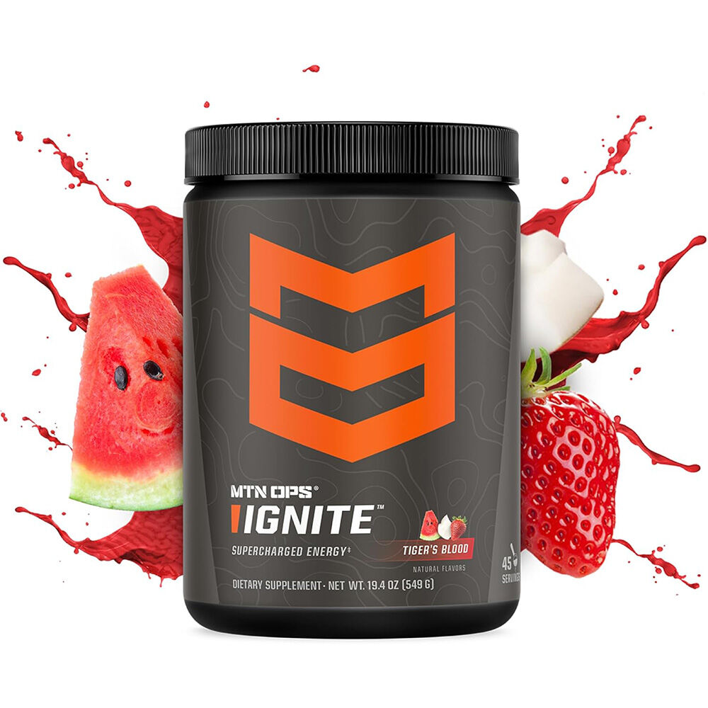 image of IGNITE Energy Drink Powder, 45 Servings, Tiger's Blood
