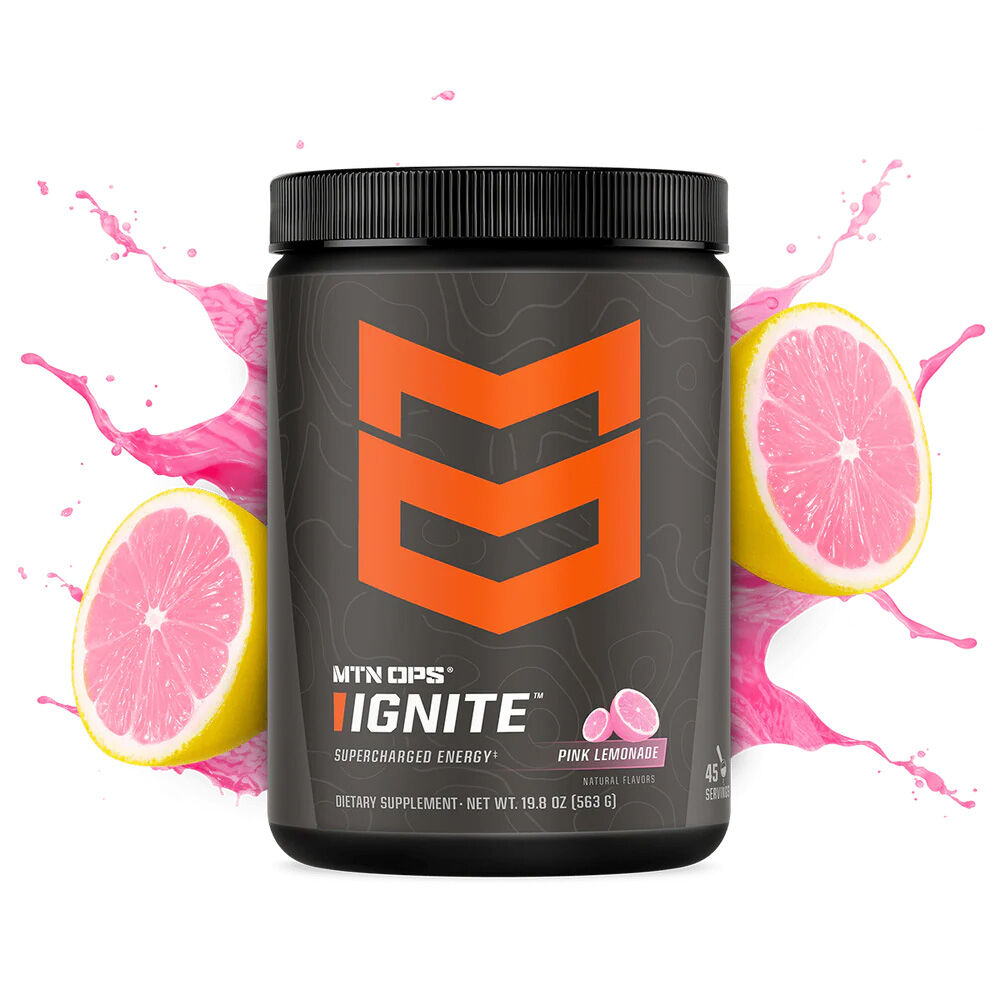 image of IGNITE Energy Drink Powder, 45 Servings, Pink Lemonade