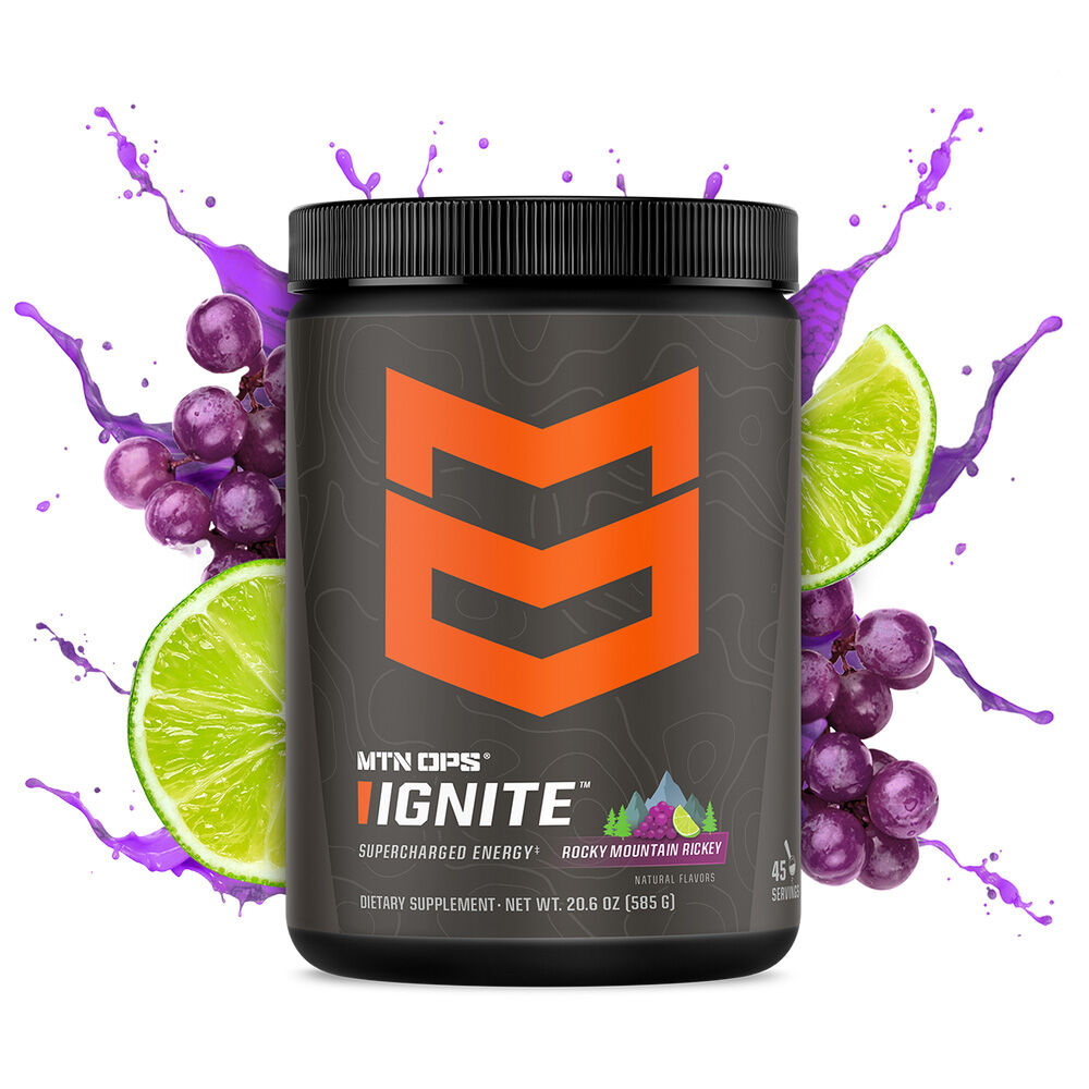 image of IGNITE Energy Drink Powder, 45 Servings, Rocky Mountain Rickey