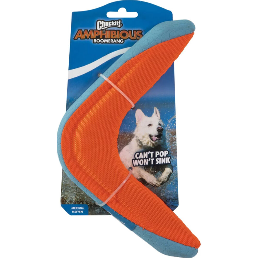 image of Assorted Amphibious Boomerang Dog Toy, Medium (Color May Vary)