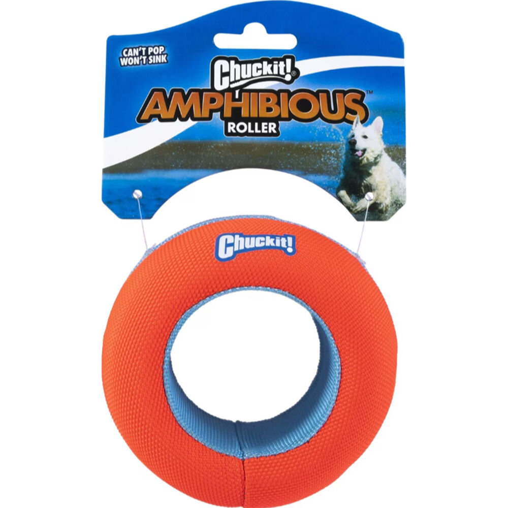image of Amphibious Roller Ball Dog Toy, Orange