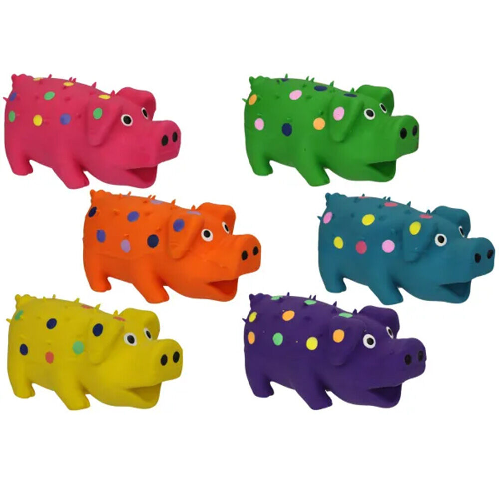 image of Assorted 9 in Globlets Pig Dog Toy (Style May Vary)