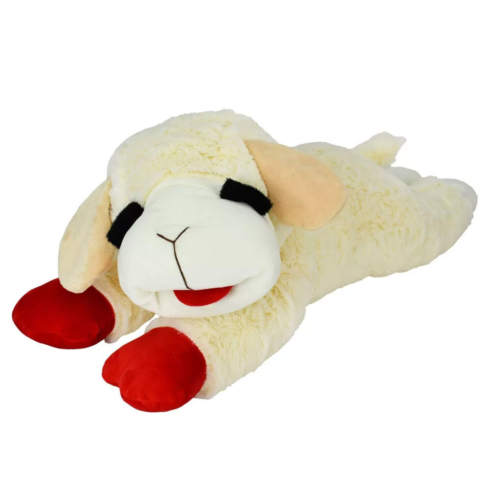 image of Jumbo Plush Lamb Chop Dog Toy