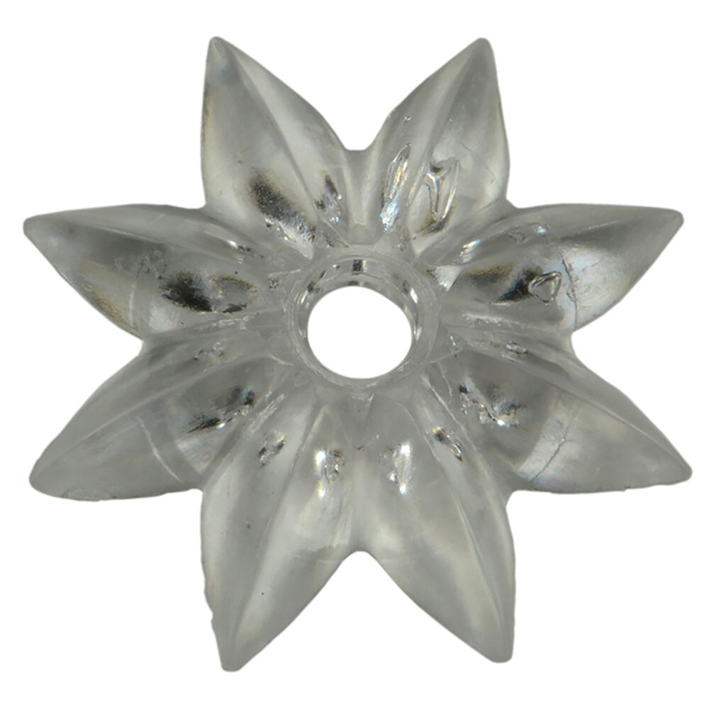 image of 1IN Clear Plastic Rosette CLEAR PLASTIC ROSETTE