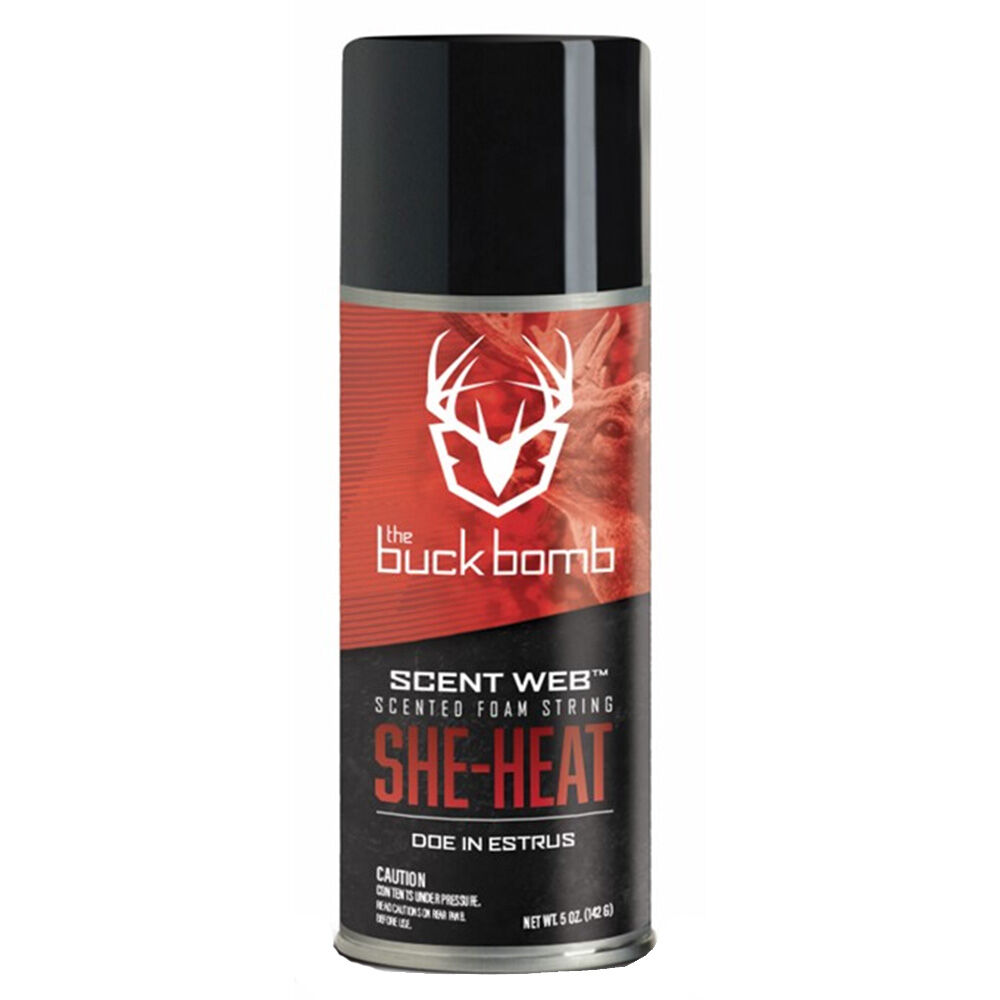 image of Buck Bomb Scent Web- She Heat, Doe 'N Estrus, 5 oz