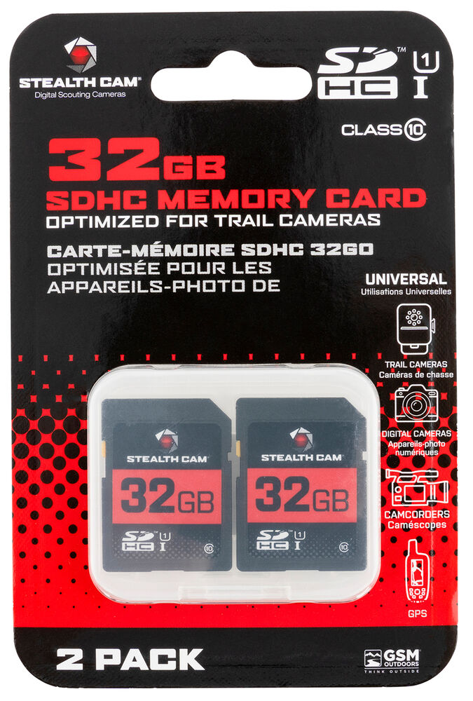 image of 32GB SD Memory Card- 2 pk