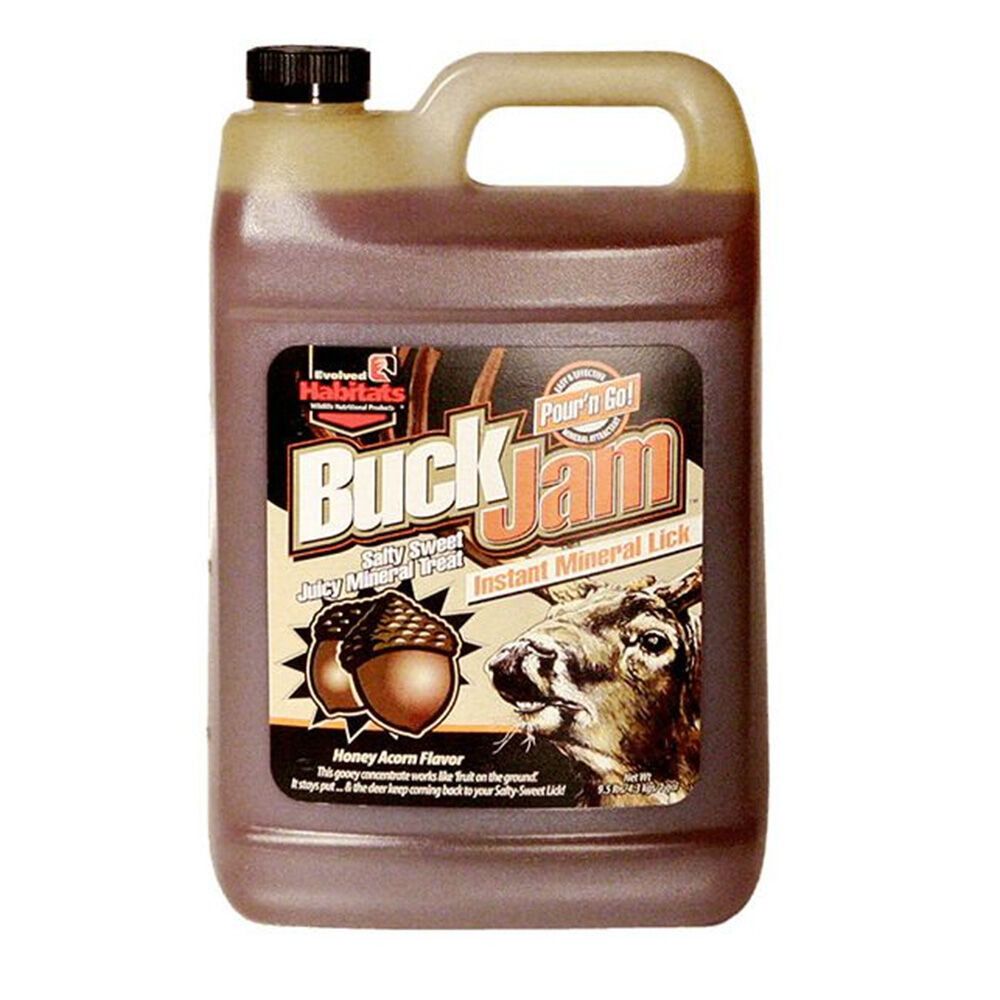 image of Liquid Game Attractant- Buck Jam, Honey Acorn Flavored, 1 gal