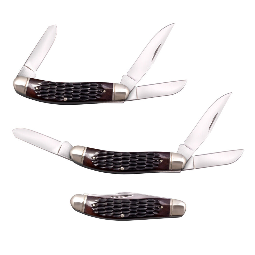 image of Pocket Knife- Gentleman's Stockman, Jigged Bone