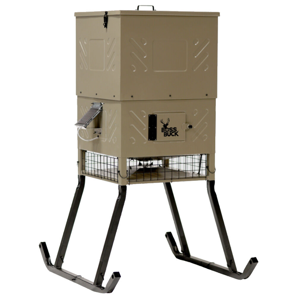 image of 600lb Sled Feeder with Solar Panel