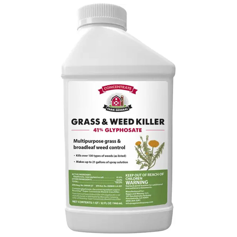 image of 41% Glyphosate Grass and Weed Killer, 1 qt