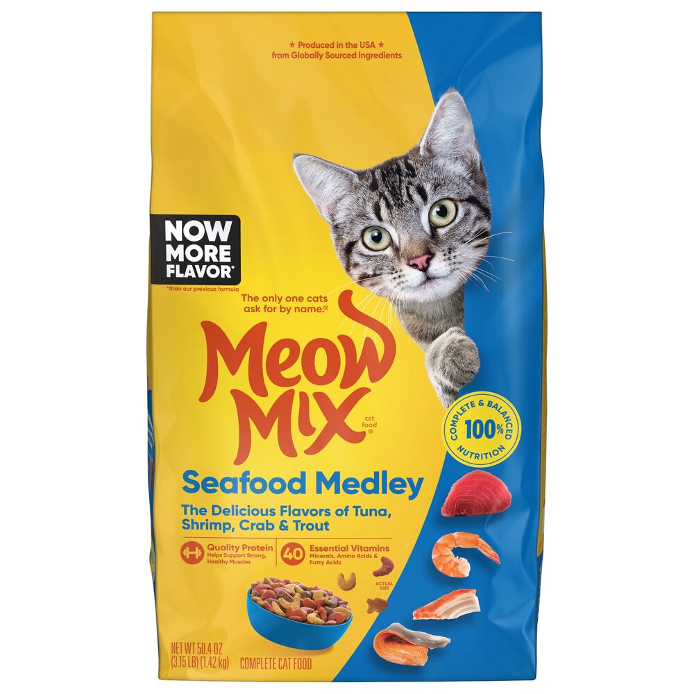 image of Dry Cat Food- Seafood Medley, 3.15 lb