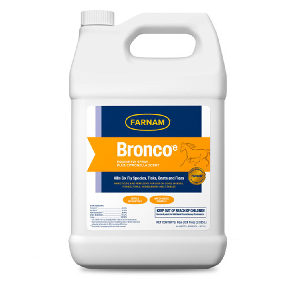 image of Bronco Equine Fly Spray plus Citronella Scent, 1 gallon