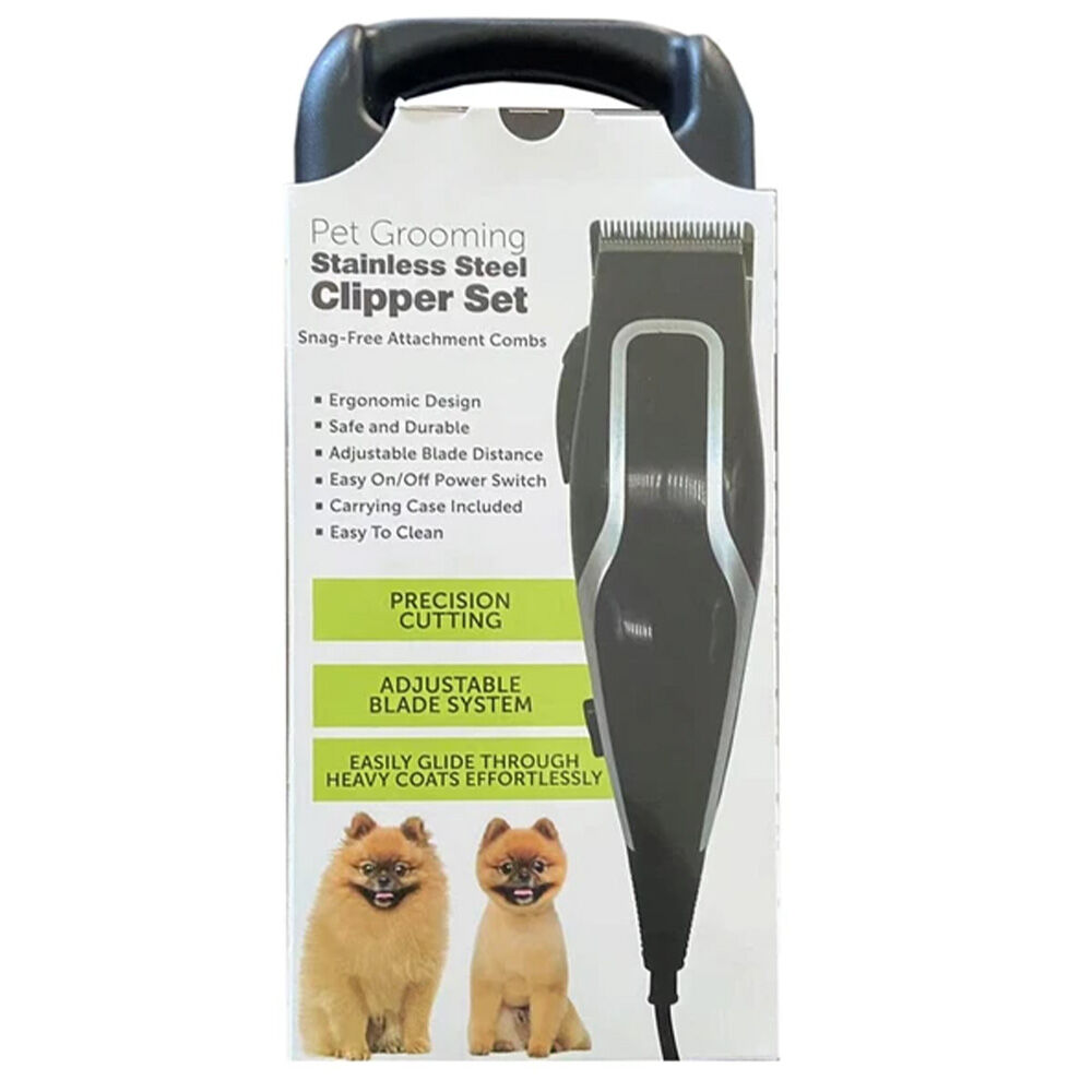 image of Pet Grooming Stainless Steel Clipper Set