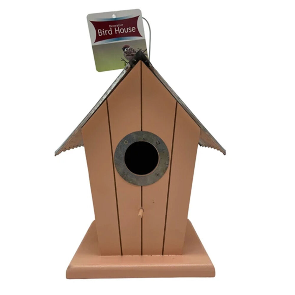 image of Wood Birdhouse with Tim Roof