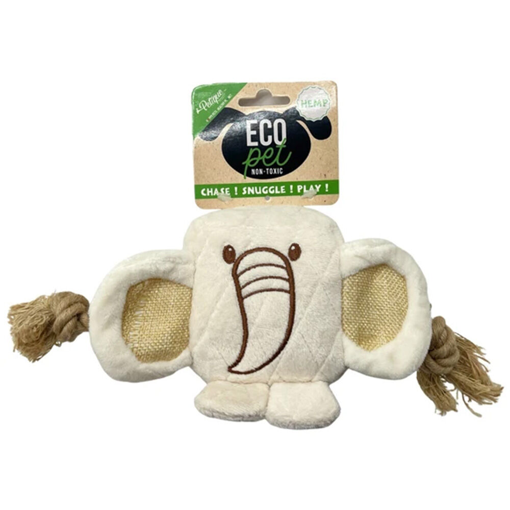 image of Eco Pet Chunky Elephant Rope Hemp Dog Toy