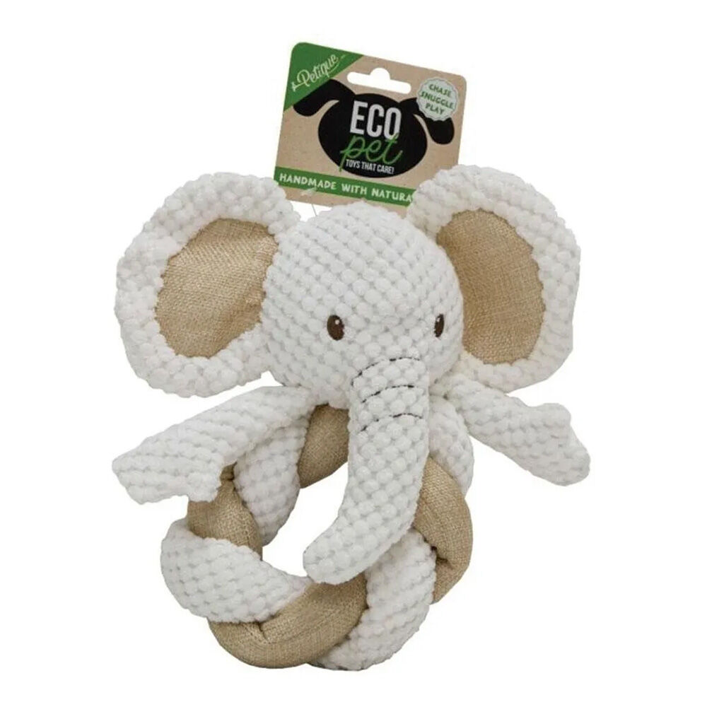 image of Eco Pet Elephant Twist Rope Hemp Dog Toy