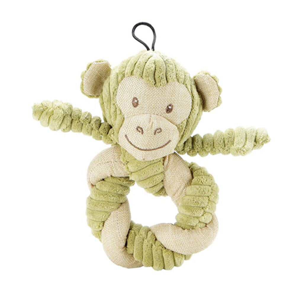 image of Eco Pet Hemp Monkey Twist Plush Dog Toy