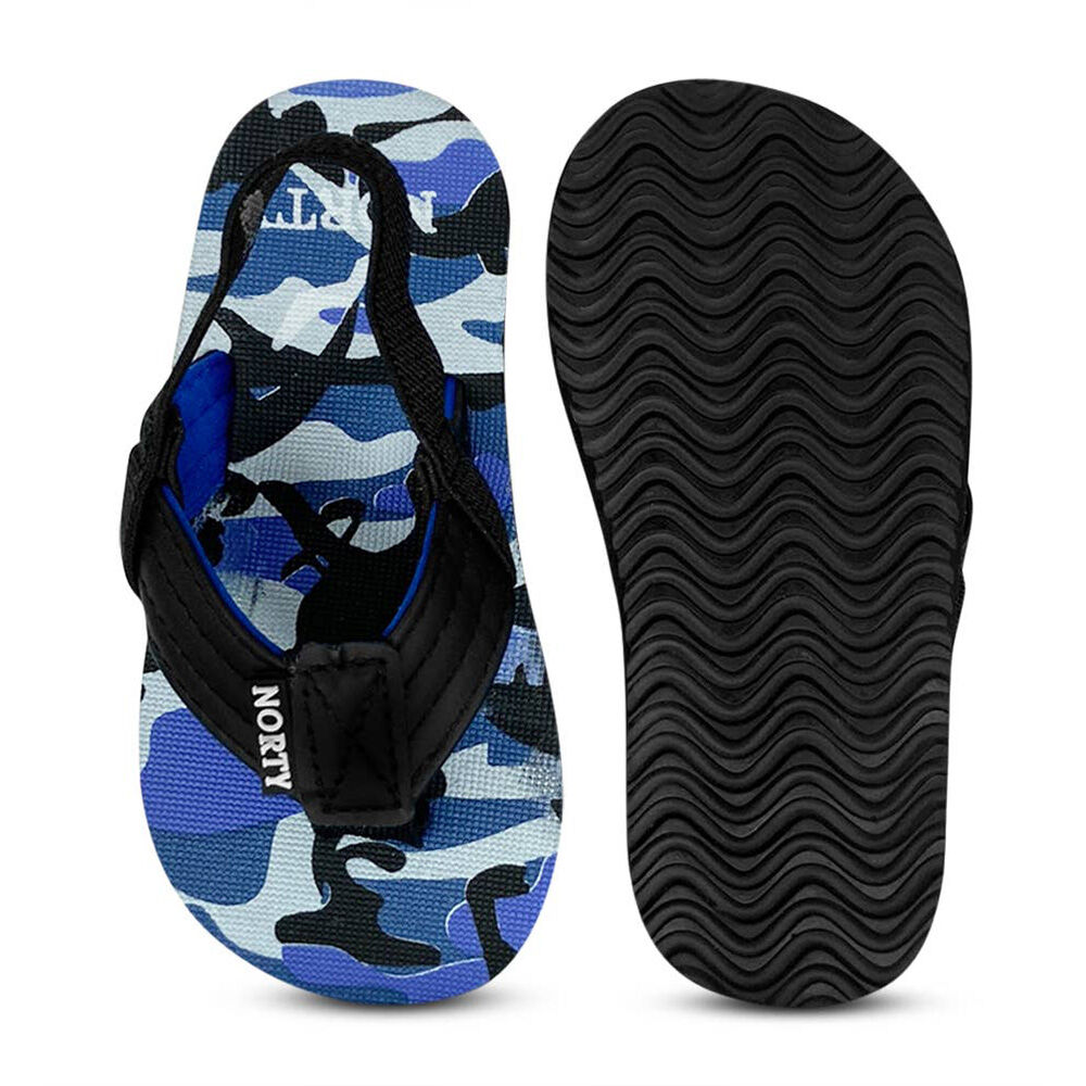 image of Boys' 5-10 Dino Camo Flip Flops