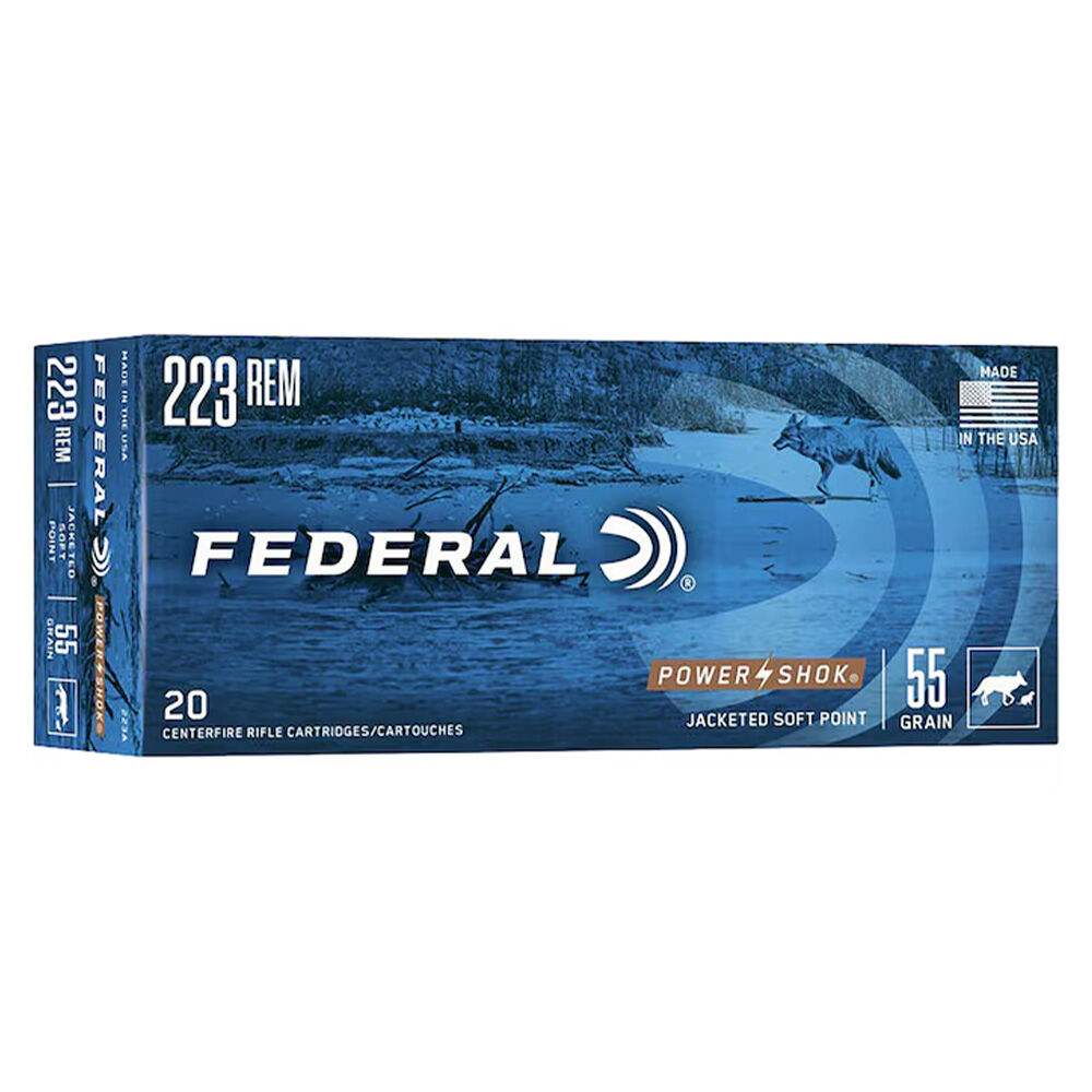 image of Power-Shok 223 Remington 55 Grain Rifle Ammunition, 20 rds