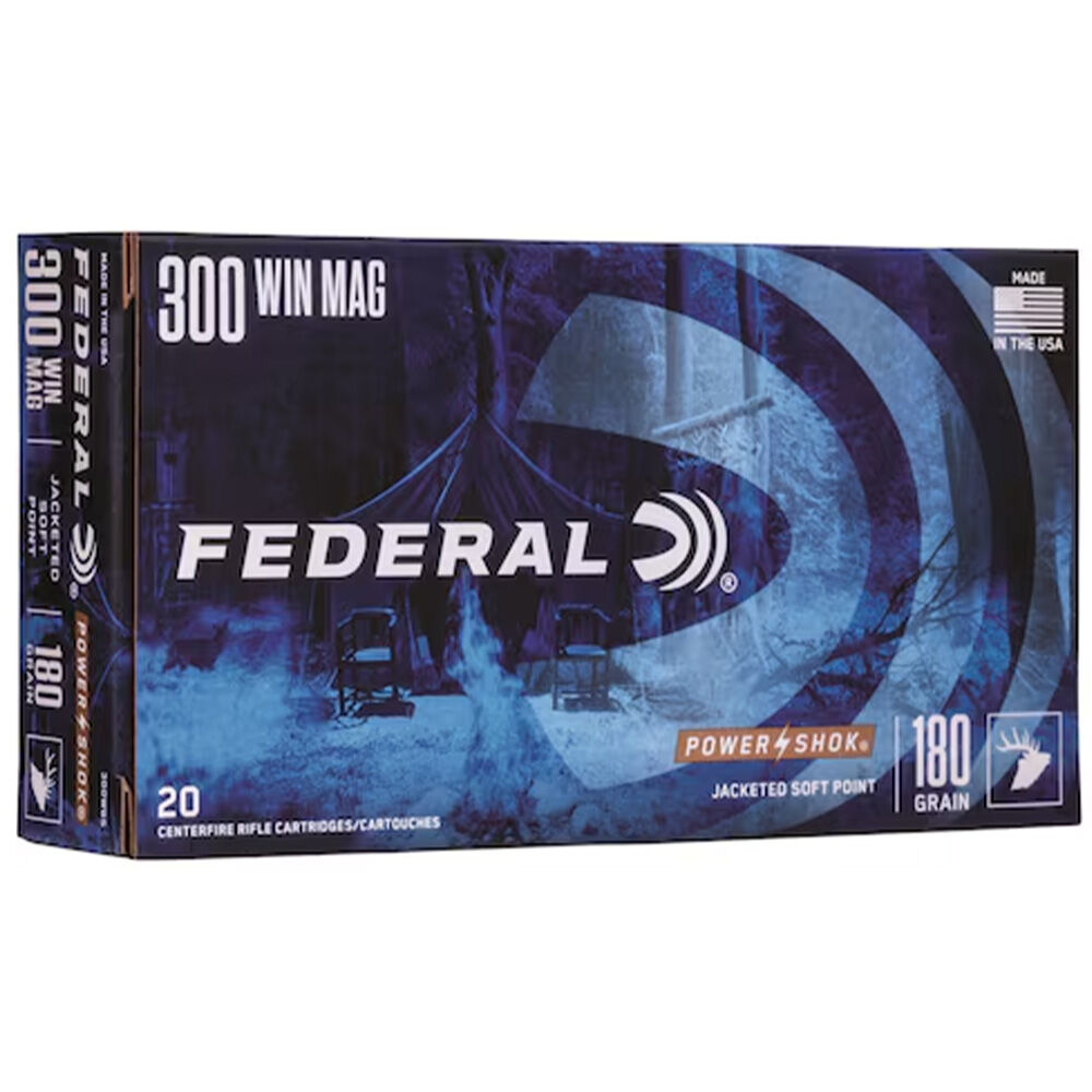 image of Power-Shok 300 Winchester Magnum 180 Grain Rifle Ammunition, 20 rds