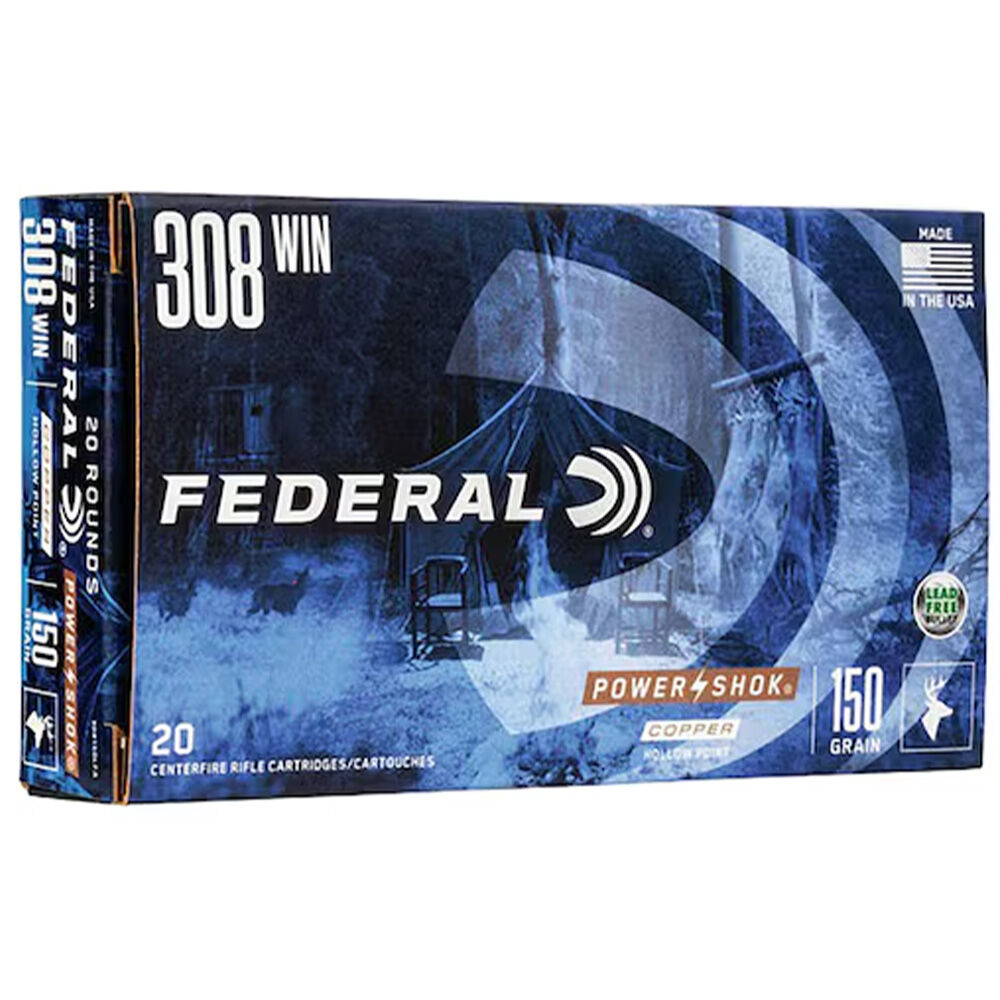 image of Power-Shok 308 Winchester 150 Grain Rifle Ammunition, 20 rds