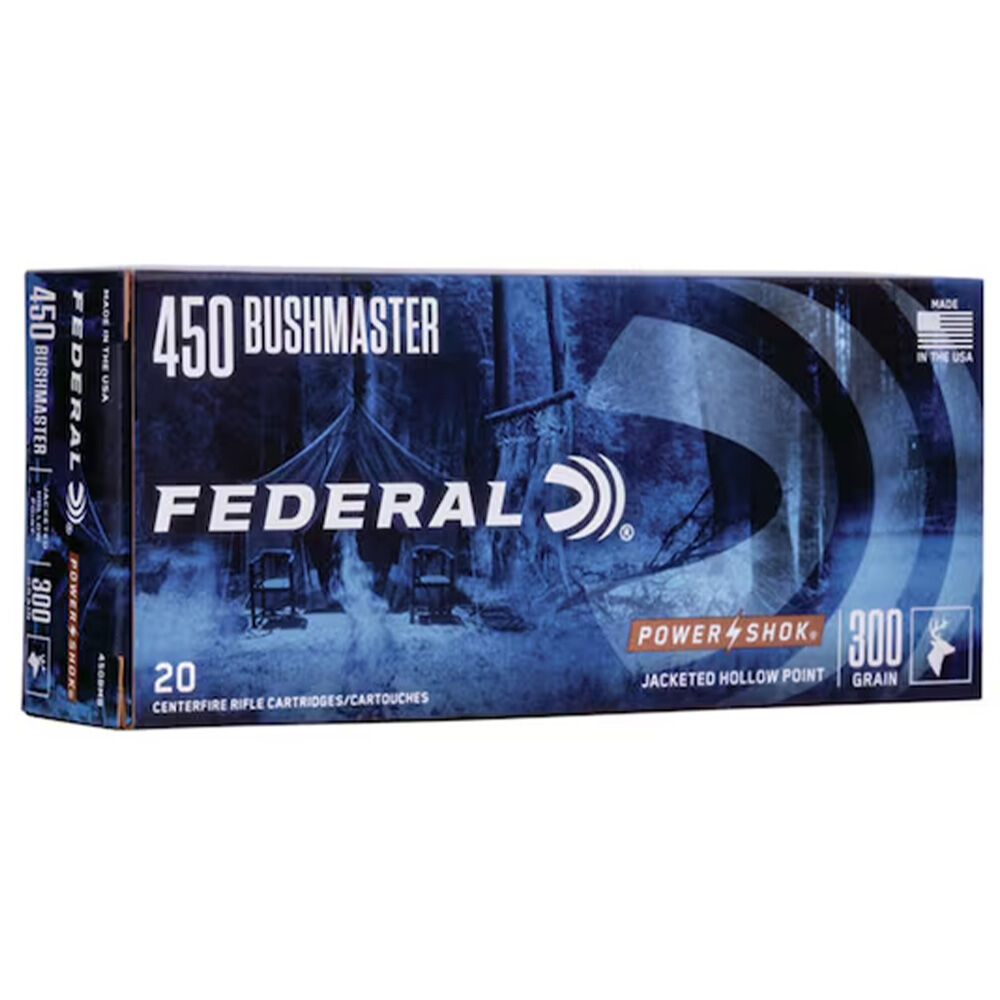 image of Power-Shok 450 Bushmaster 300 Grain Rifle Ammunition, 20 rds