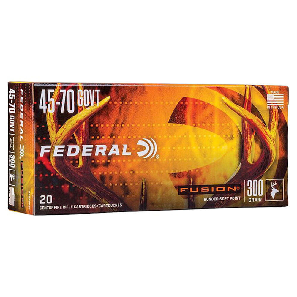 image of Fusion MSR 45-70 Government 300 Grain Rifle Ammunition, 20 rds