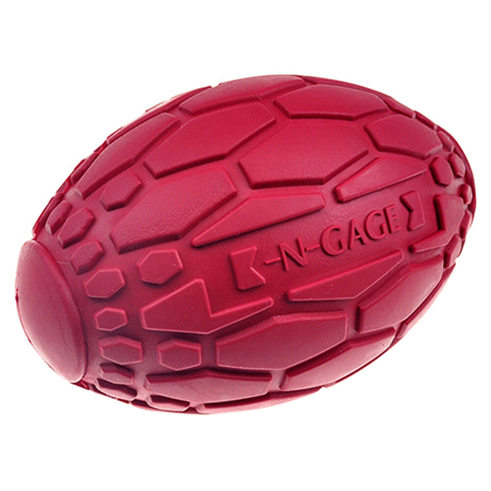 image of Squeaker Football Dog Toy, Red
