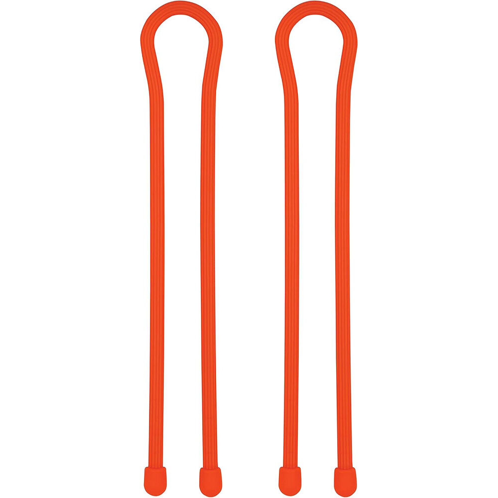 image of 18 in Reusable Rubber Twist Tie, Bright Orange, 2 pk