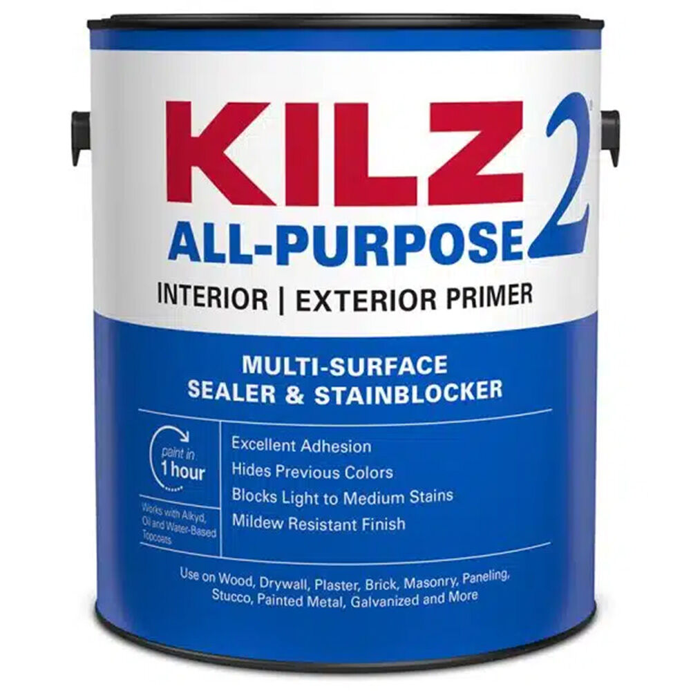 image of Latex Interior/Exterior Sealer Primer, White, 1 gal