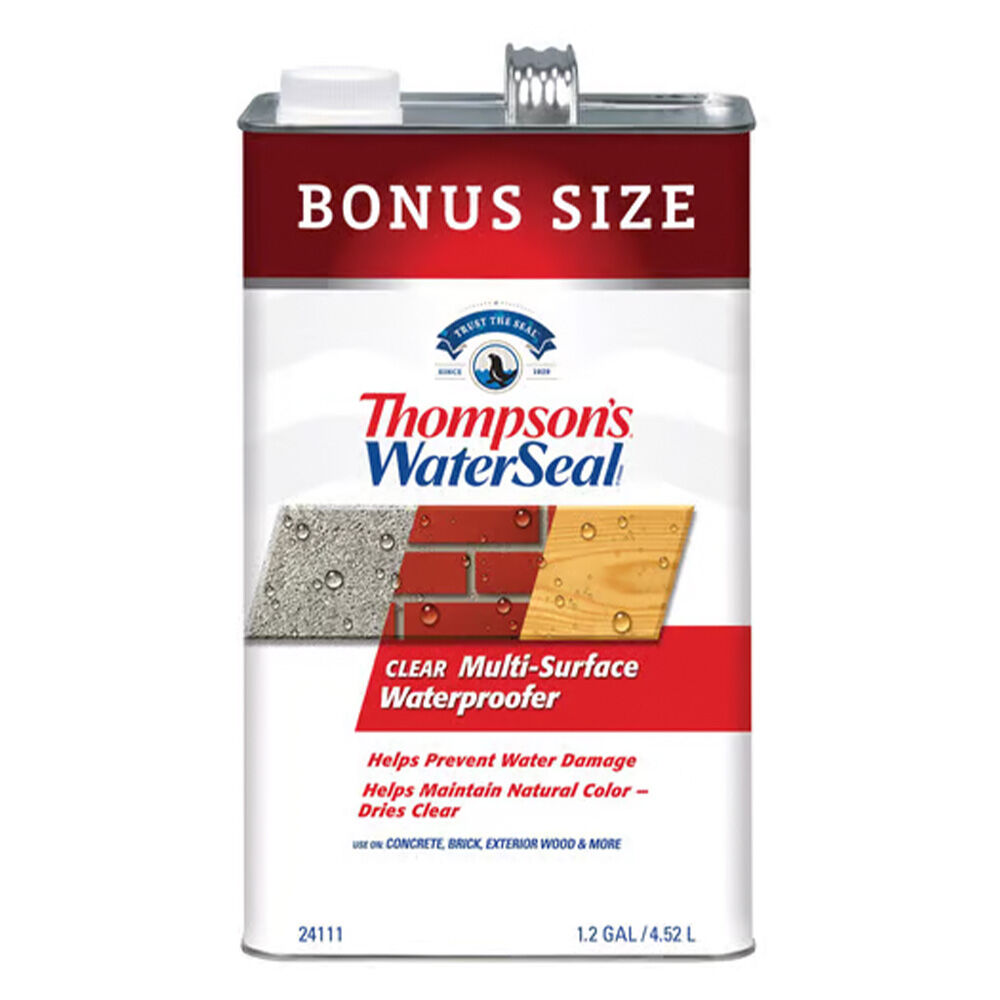 image of WaterSeal Clear Multi-Surface Waterproofer, Transparent, 1.2 gal