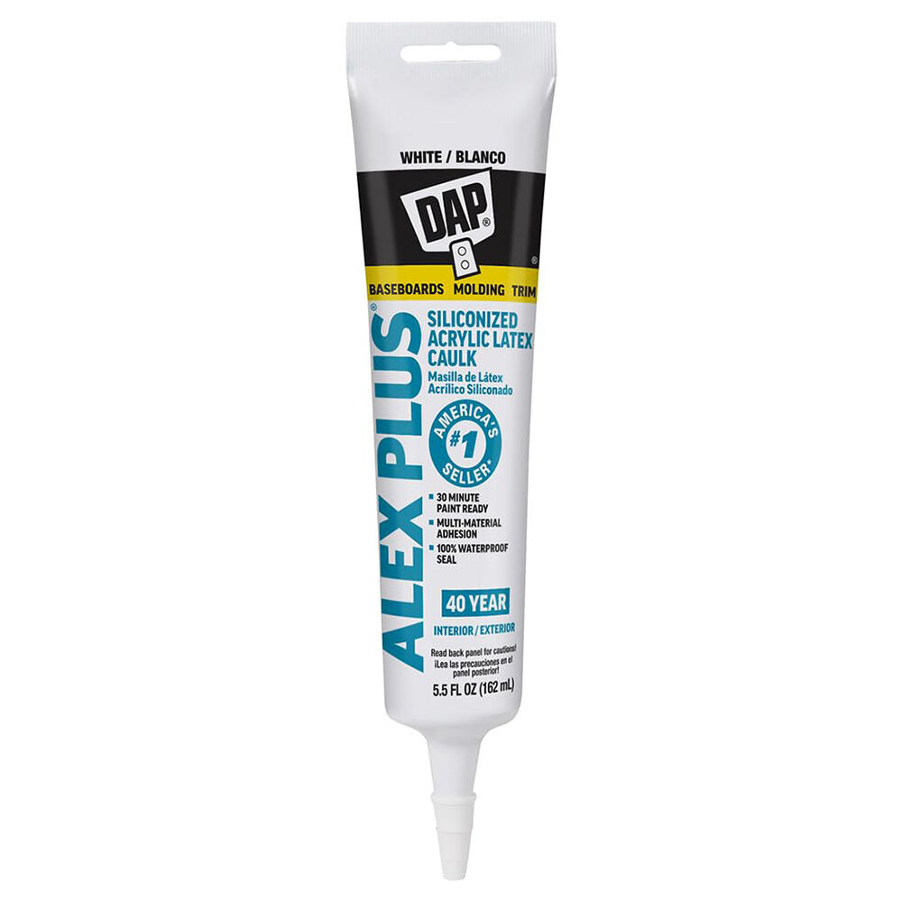 image of Alex Plus White Caulk, 5.5 fl oz