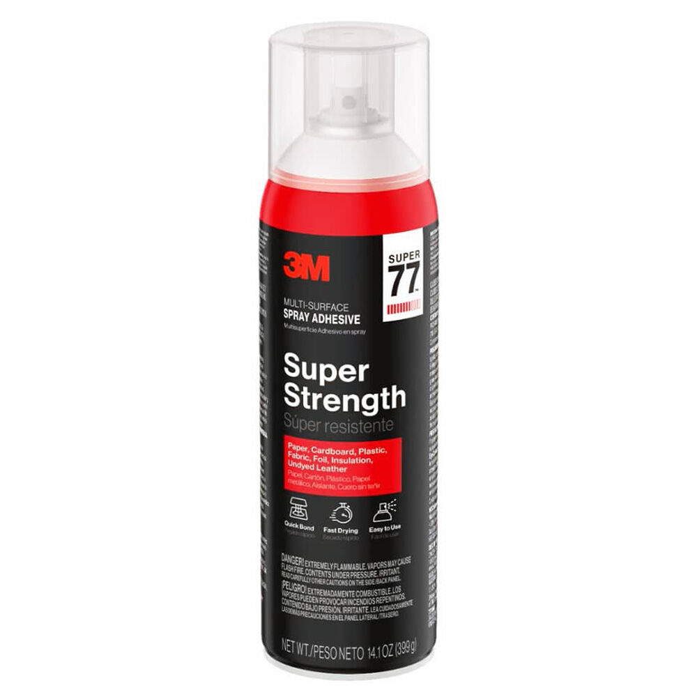 image of Super Strength 77 Multi-Surface Spray Adhesive, 14.1 oz