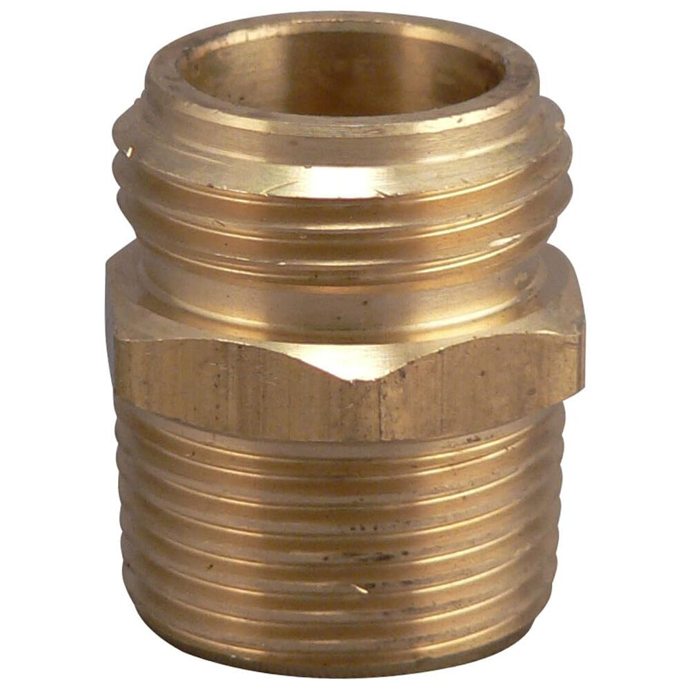 image of Garden Hose Adapter, 3/4 in x 3/4 in x 1/2 in