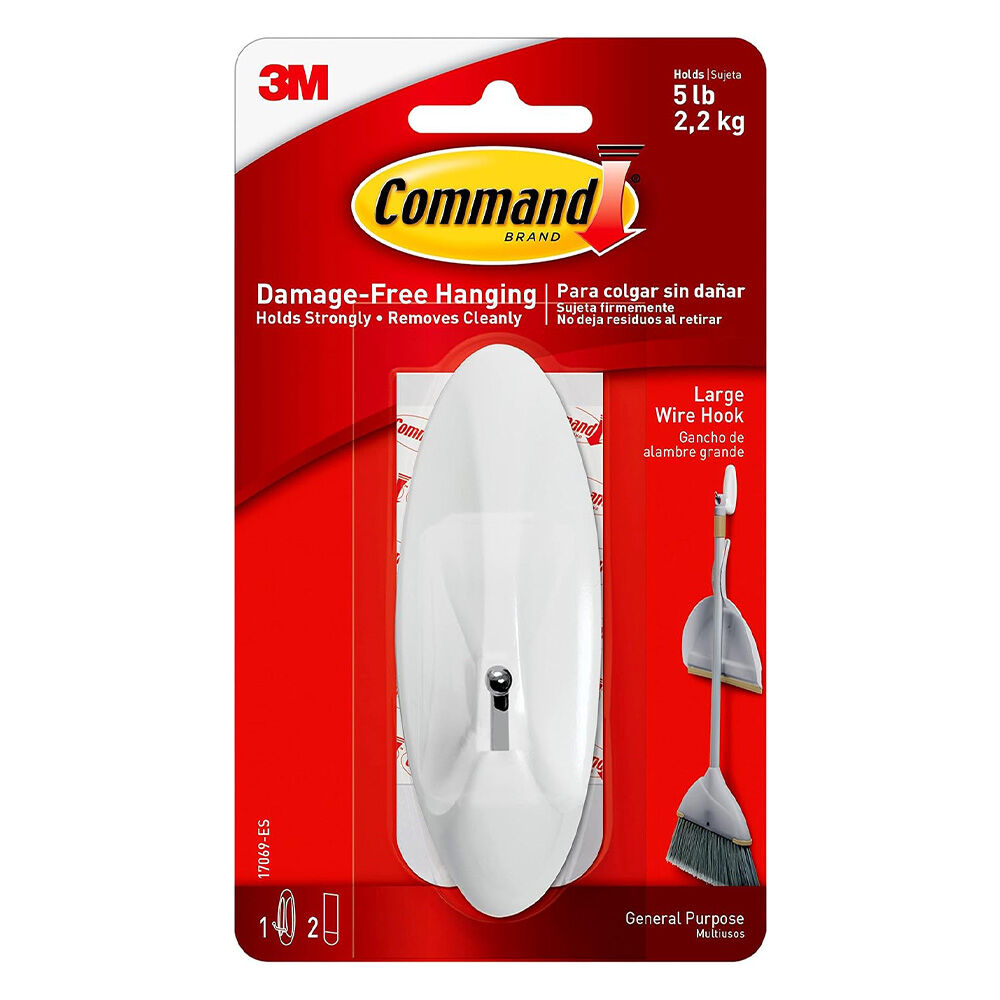 image of Command Large White Wire Hook