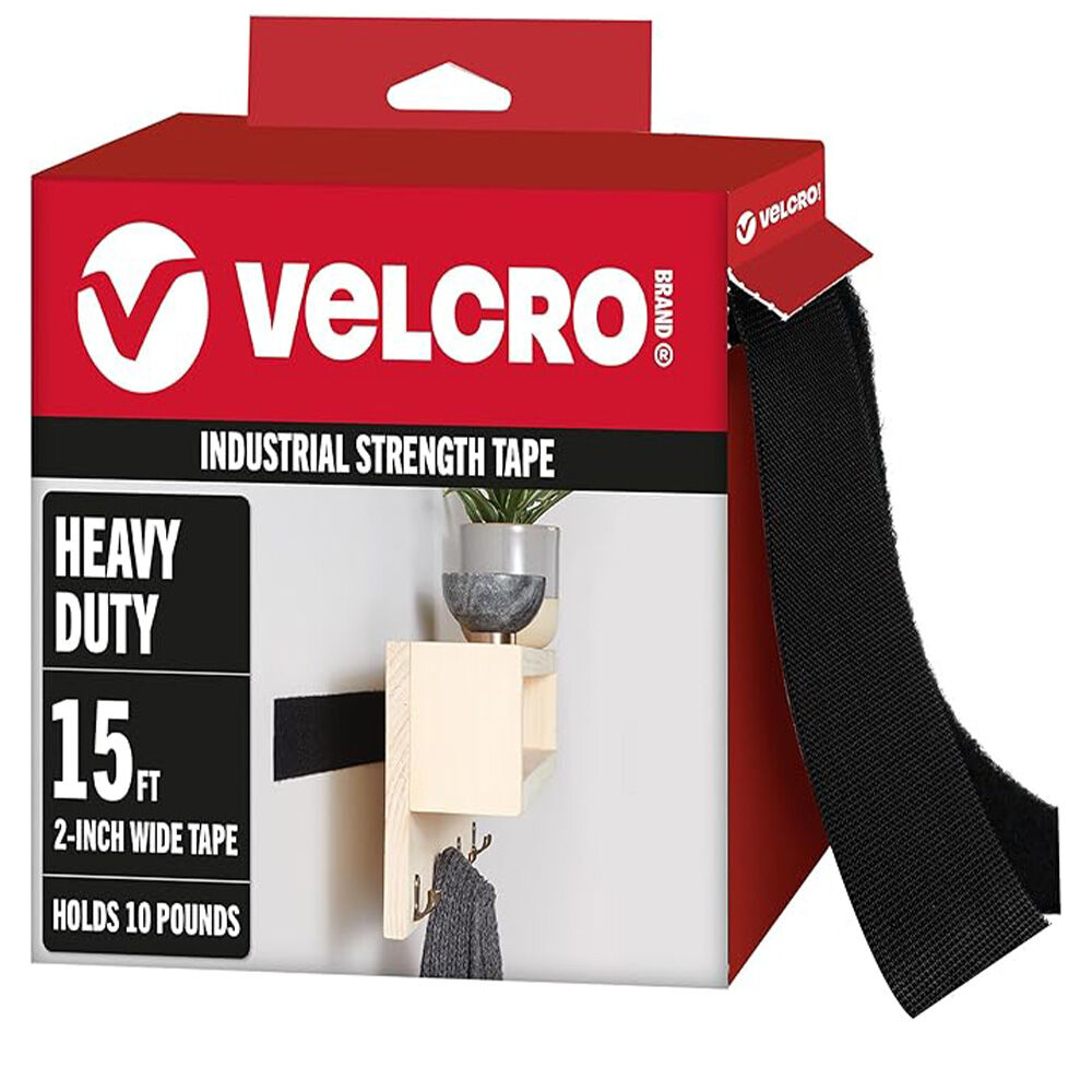 image of 15 ft x 2 in Black Sticky Back Tape Roll