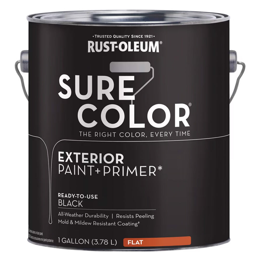 image of Sure Color Flat Experior Paint + Primer, 1 gal