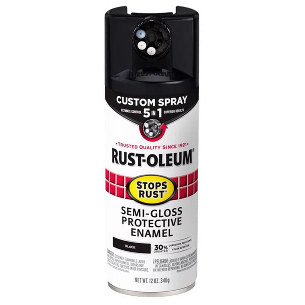 image of Stops Rust 5-In-1 Semi-Gloss Protective Enamel Spray Paint, 12 oz