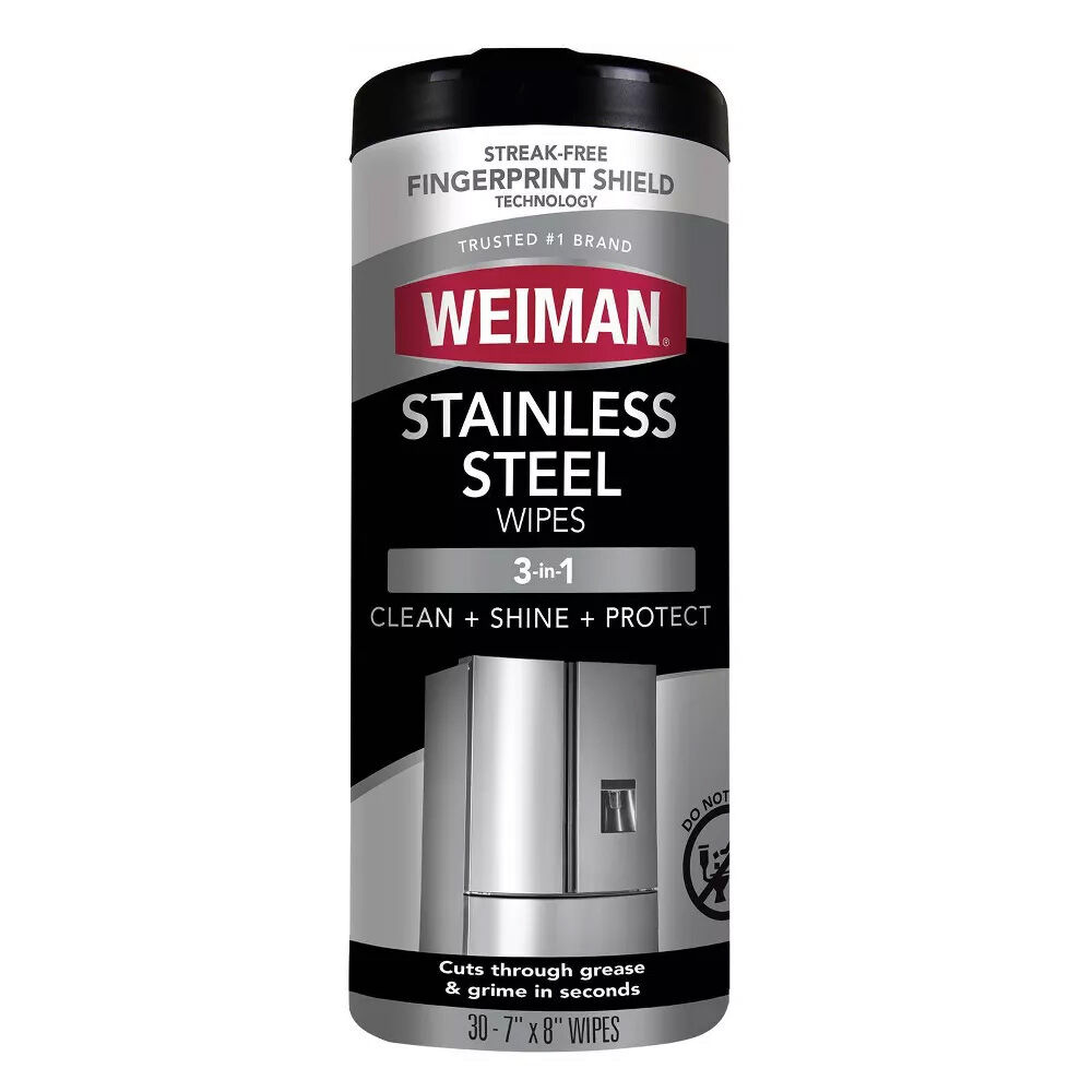 image of Stainless Steel Cleaning Wipes, 30 ct