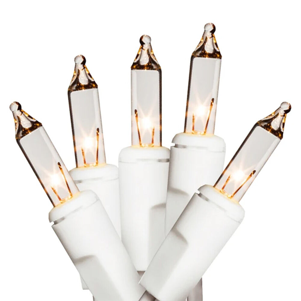 image of Christmas Light Set, Clear, 22 ft, 100 Lamp