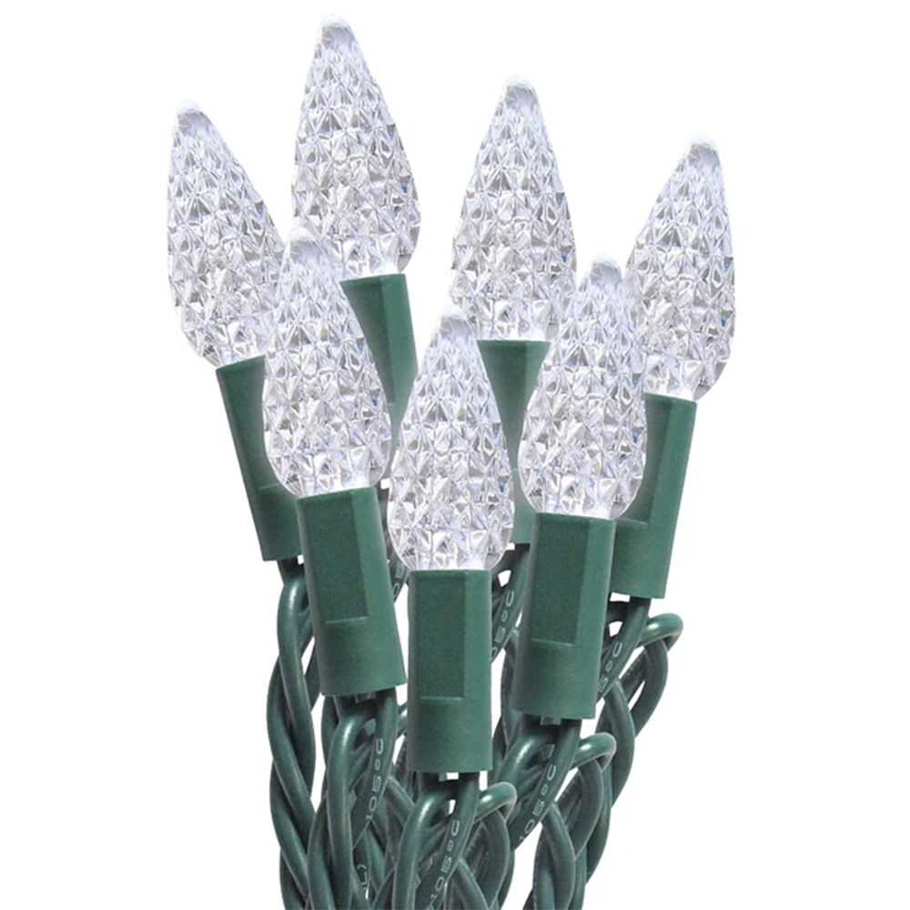 image of Christmas Light String, Cool White, 11 ft, 50 Lamp
