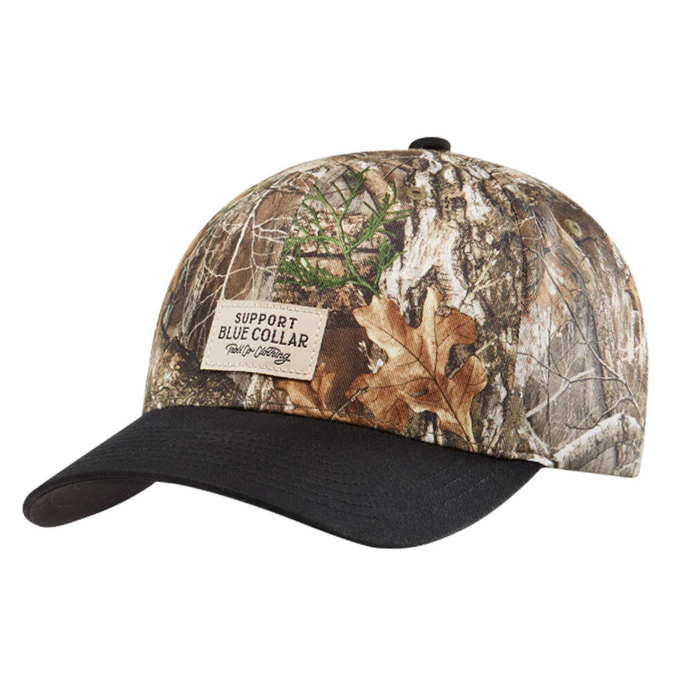 image of Men's "Support Blue Collar" Realtree Barricade Snapback Hat