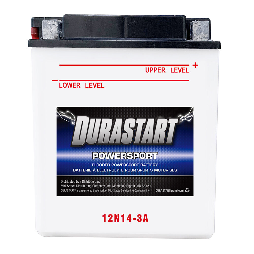 image of 12V Flooded Powersport Battery, 12N14-3A