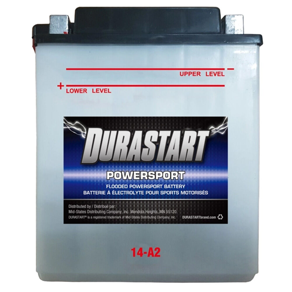 image of 12V Powersport Flooded UTV/Motorcycle Battery, 14-A2