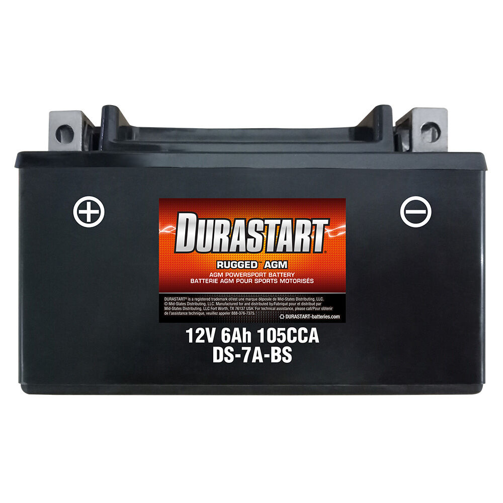 image of 12V Rugged AGM Powersport Battery, DS-7A-BS