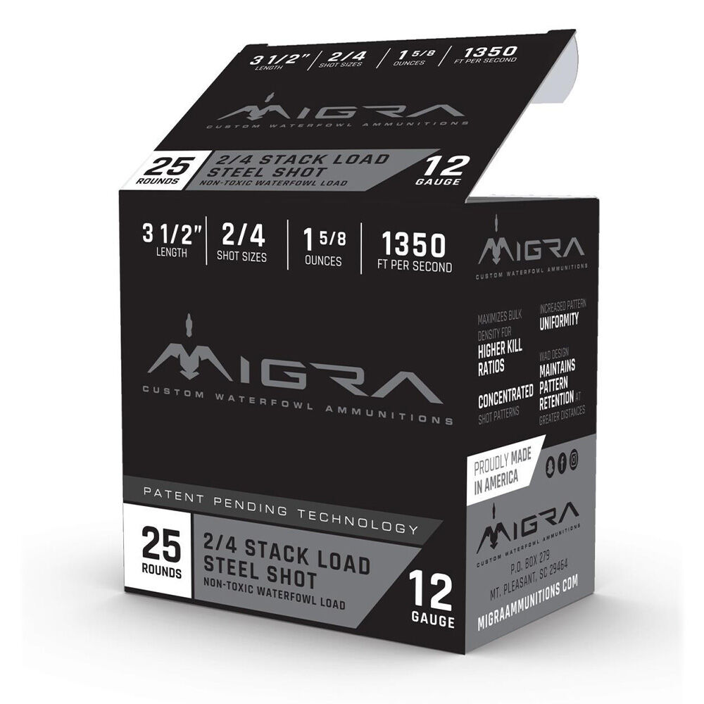 image of 12 Ga 3.5 in #2/4 Steel Shot, 25 Rounds